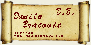 Danilo Bracović vizit kartica